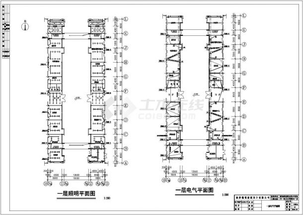 某工业厂房电气设计施工图（共6张）-图一