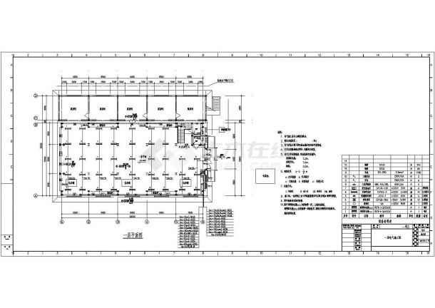 某工业车间改造电气施工图（设计说明）-图一
