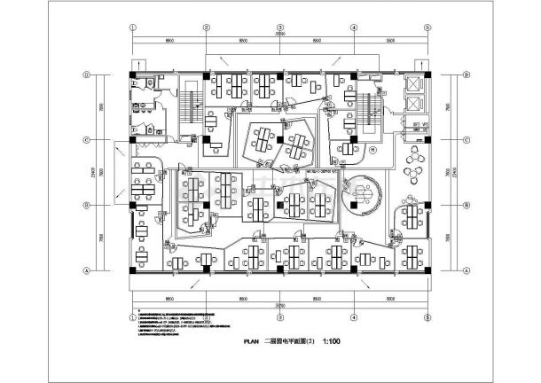 某地商业写字楼全套弱电设计图-图二