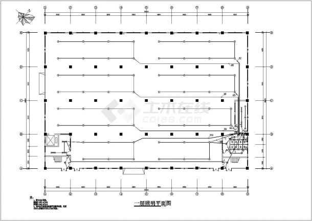 某地工业厂房电气设计施工图（含电气设计总说明）-图一