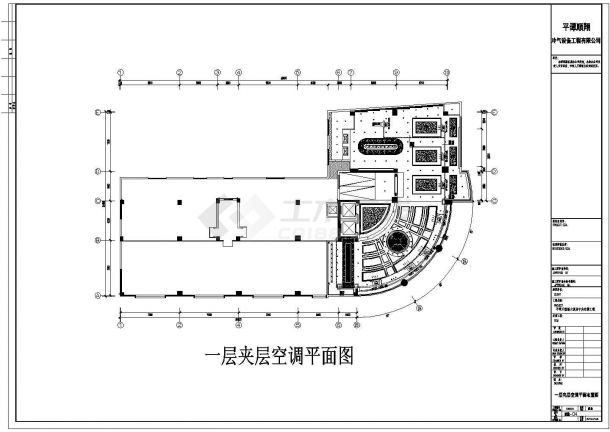 【福建】某酒店中央空调平面设计图-图二
