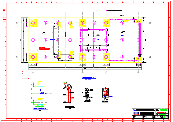 汽轮机发电机基座基础结构施工图_图1