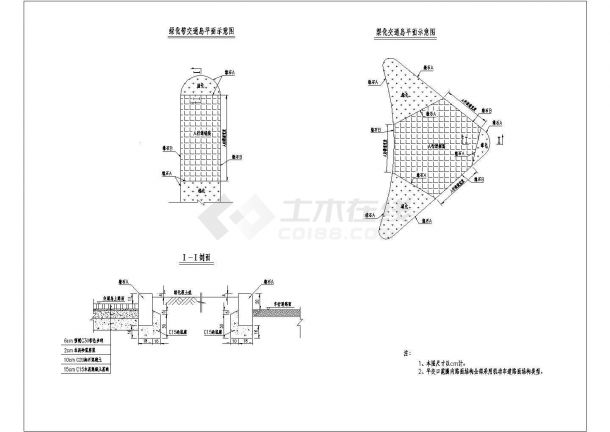 某乡镇道路路面结构cad施工详图-图二