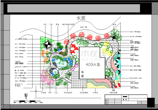 【武汉】某小区别墅景观设计施工图-图一