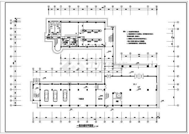 【浙江】某五层办公楼空调系统设计施工图-图一