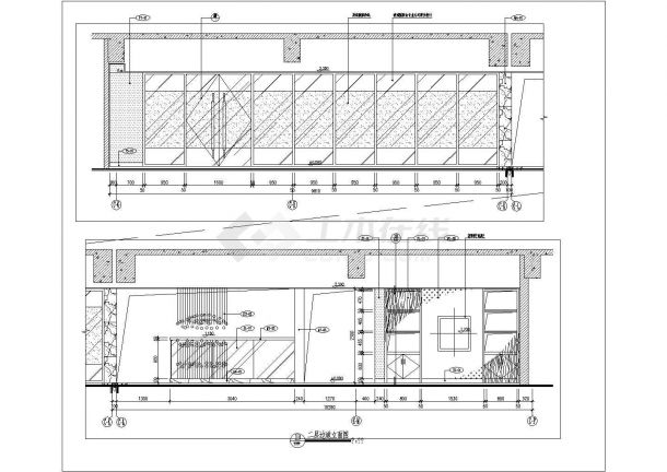 【广东】投资公司办公室室内装修施工图（附方案效果图）-图二