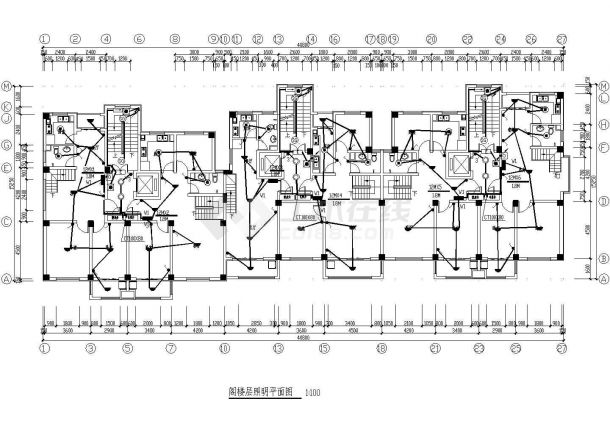 某高层住宅楼电气详细设计施工图（含设计说明）-图一