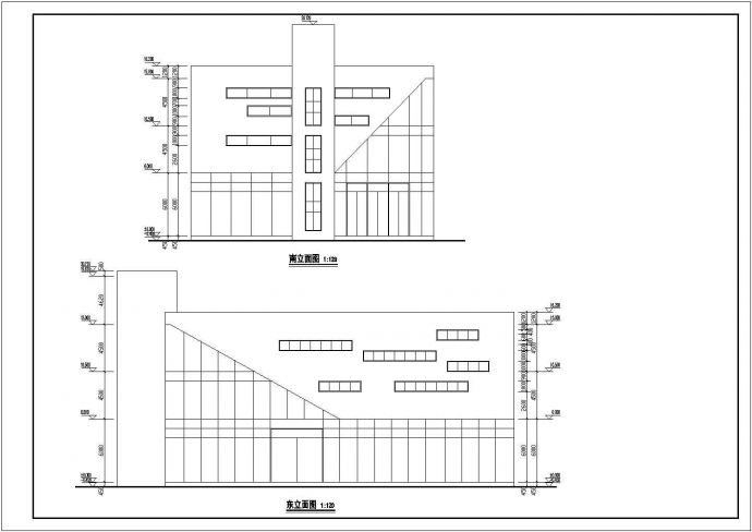 钢结构三层办公楼建筑、结构设计施工图_图1