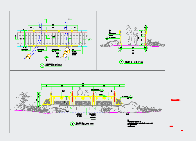 【江苏】某中式景观石桥设计施工图