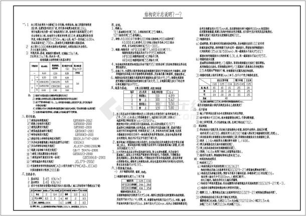 某小区6层住宅楼建筑结构CAD布置图-图二