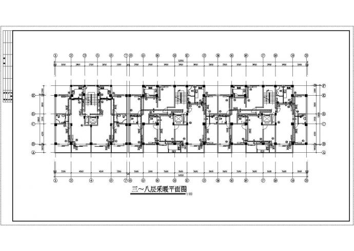 【河北】某八层住宅楼采暖系统设计图_图1