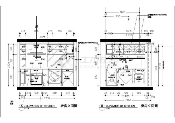 【上海】loft风格108平公寓室内装修施工图-图一