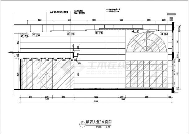 【湖南】豪华现代风格度假酒店室内装修施工图（附效果图）-图二