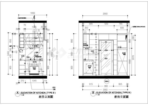 【上海】SOHO风格54平一居室室内设计装修施工图-图一
