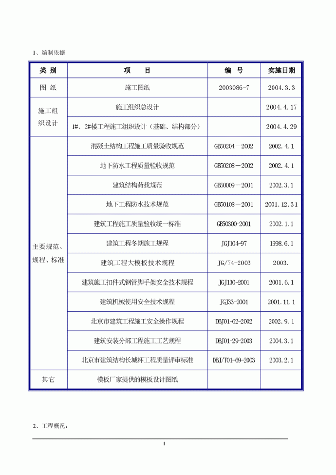 北京某全现浇剪力墙结构工程模板施工组织设计方案_图1