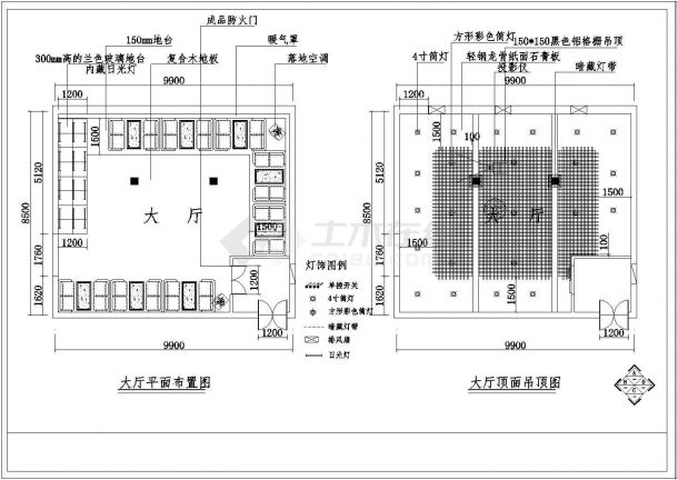 【南京】某歌舞厅装修设计施工图-图一