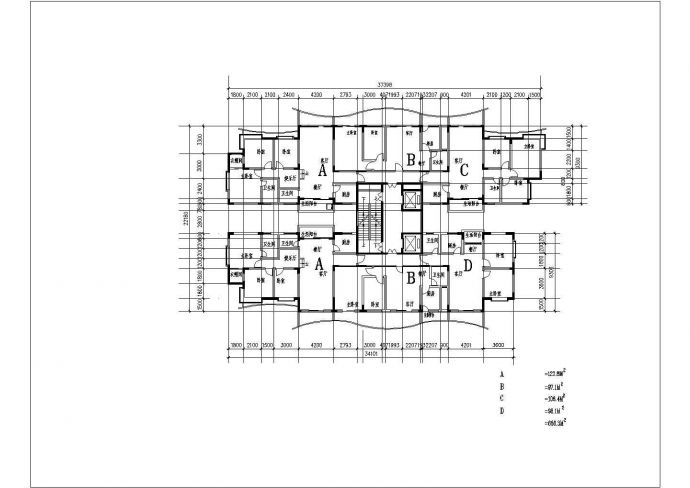 常见住宅户型设计图（200多套）_图1