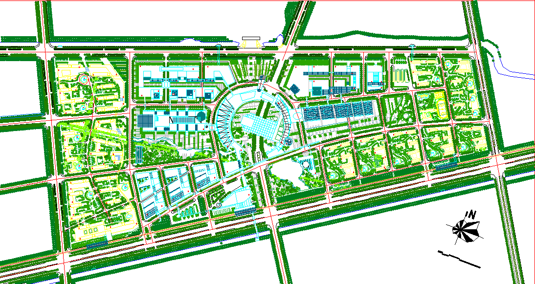 【江苏】某大学校园景观规划设计图
