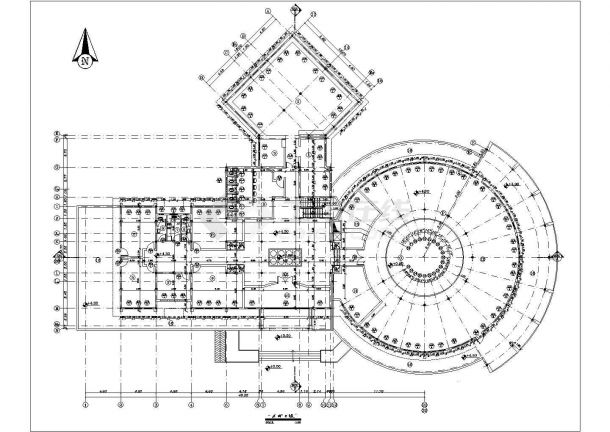 2015最新图书馆建筑施工设计图纸-图二