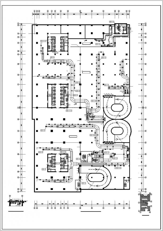 某地而是五层办公楼暖通系统设计图纸_图1