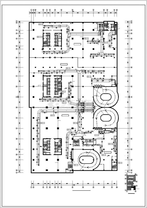 某地而是五层办公楼暖通系统设计图纸-图二