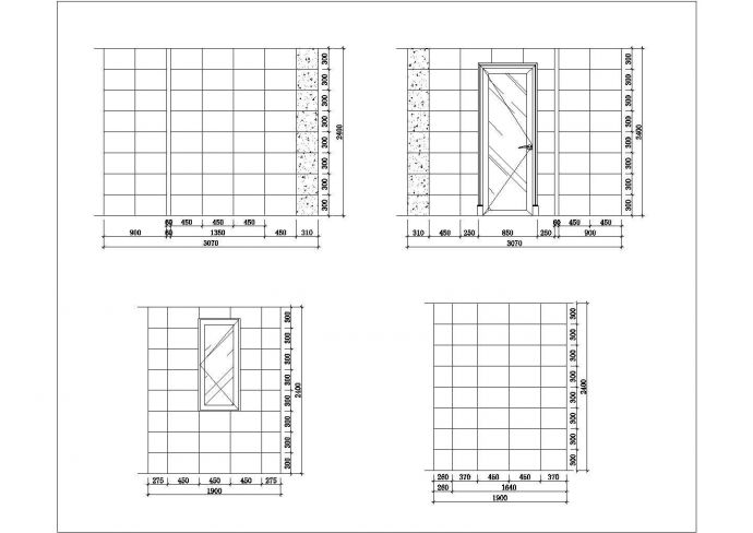 家装卫生间和厨房精装素材图纸_图1