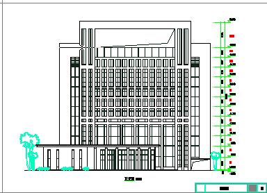 某地区木小区高层办公楼建筑设计图-图一