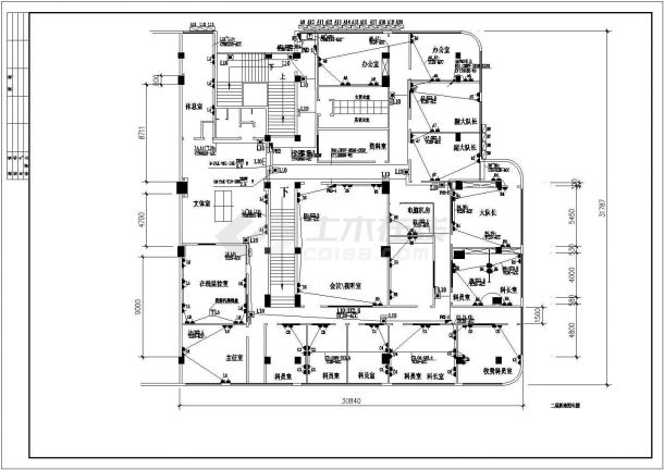 某办公楼工程电气施工图（共7张）-图二