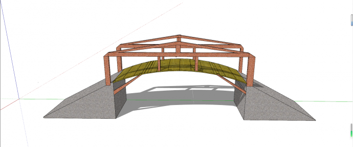 空腹式组合体系拱桥su模型_图1