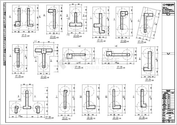 新农村住房建设一期工程地下室结构施工图-图二