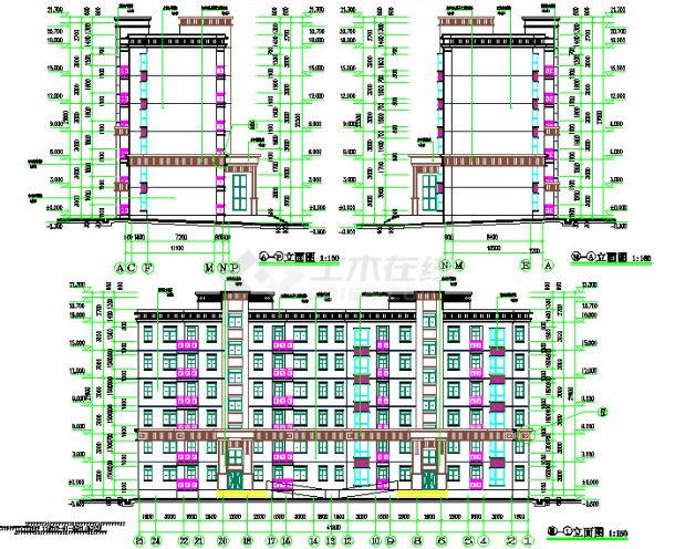 【贵州省】六层砖混住宅楼建筑施工图-图二