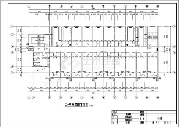 【郑州】某6层办公采暖设计图-图二