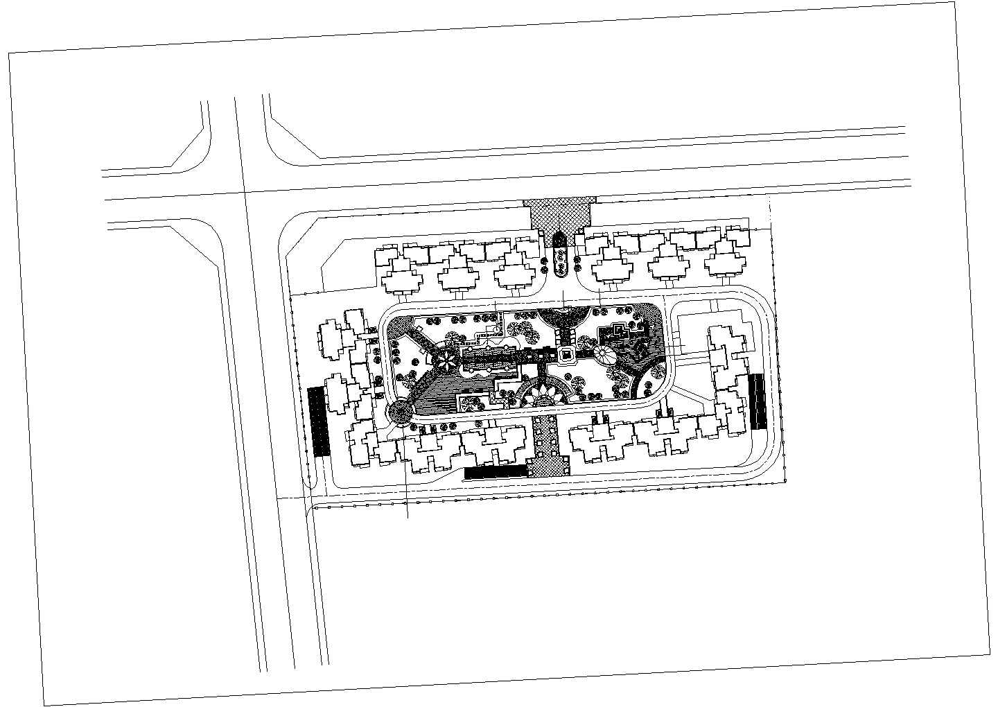 某住宅区景观规划设计CAD方案图