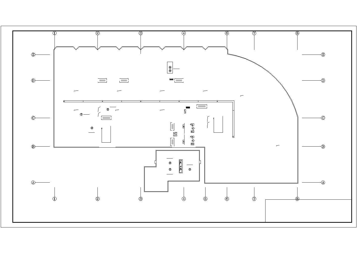 酒店电初设计施工CAD布置图