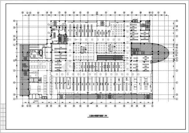 某大型超市给排水设计详细施工图纸-图一