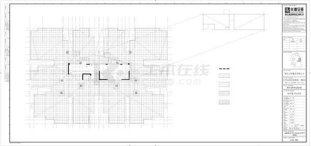 某商业建筑平面图（保温范围）CAD-图一