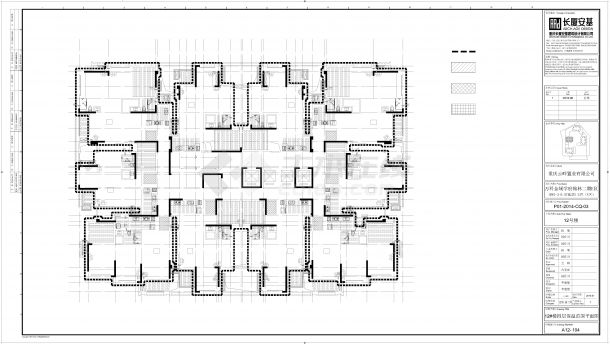某建筑12号楼平面图（保温范围）CAD-图二
