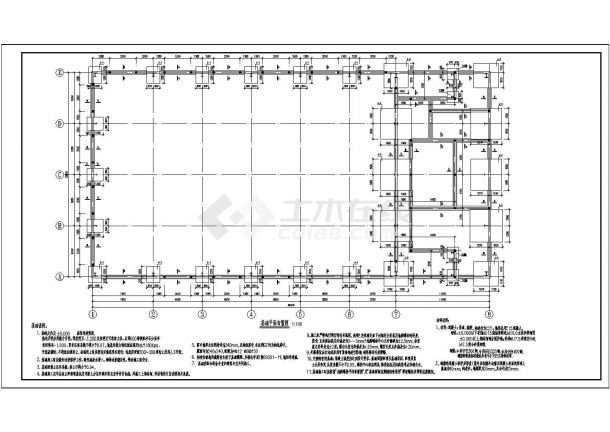 25米门式钢架厂房结构设计施工图（附局部2层钢框架）-图一
