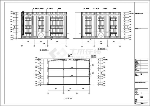 钢结构某园区仓库建筑、结构全套施工图-图二