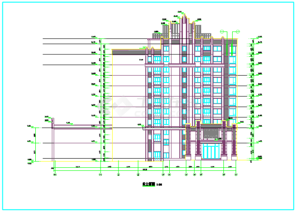 Artdeco风格高层住宅建筑设计施工图（国内知名地产）-图二
