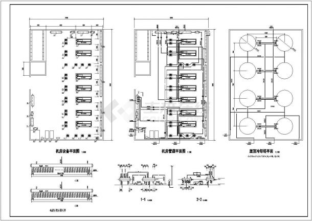 【河南】某客运中心热泵机房设计图纸-图二