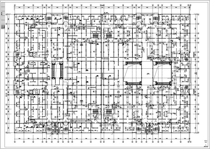 【山东】某商场中央空调平面设计图_图1