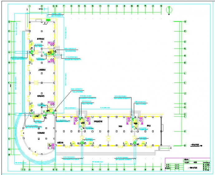 某办公综合楼电气平面设计图(全集)_图1