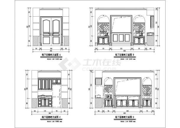 【北京】经典法式新古典两层别墅样板房施工图-图一