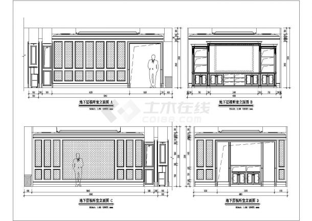 【北京】经典法式新古典两层别墅样板房施工图-图二