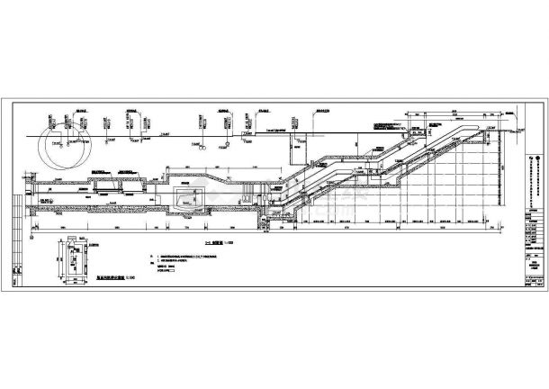 【北京】某处地铁站公共区域装修工程CAD施工图（附效果图）-图一