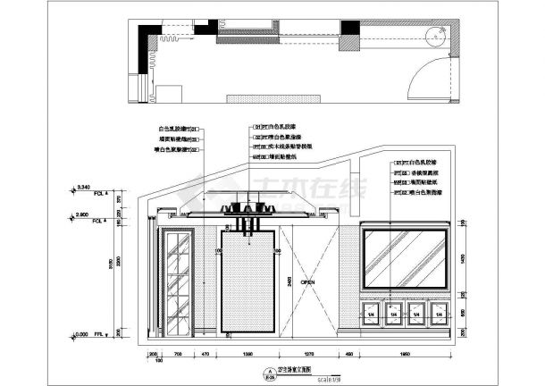 【江苏】欧式古典风格两层别墅样板房室内装修施工图（附高清效果图和概念方案）-图一
