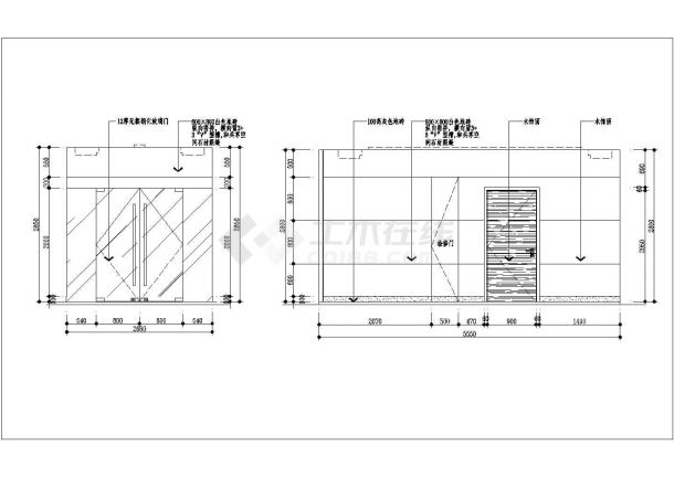 【江苏】甲级设计资质事务所设计豪华商业办公空间施工图（附效果图）-图一