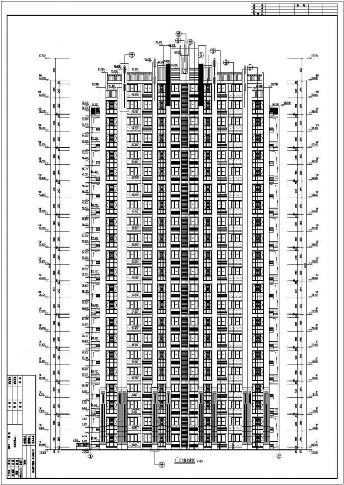 22层剪力墙结构住宅楼结构施工图（含建筑图）_图1