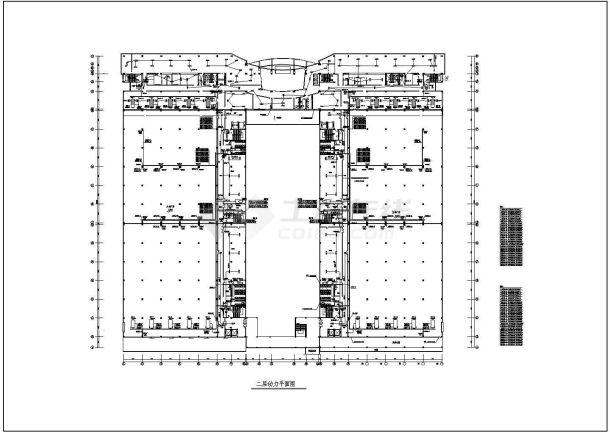 某工业厂房电气动力平面图(共5张)-图一
